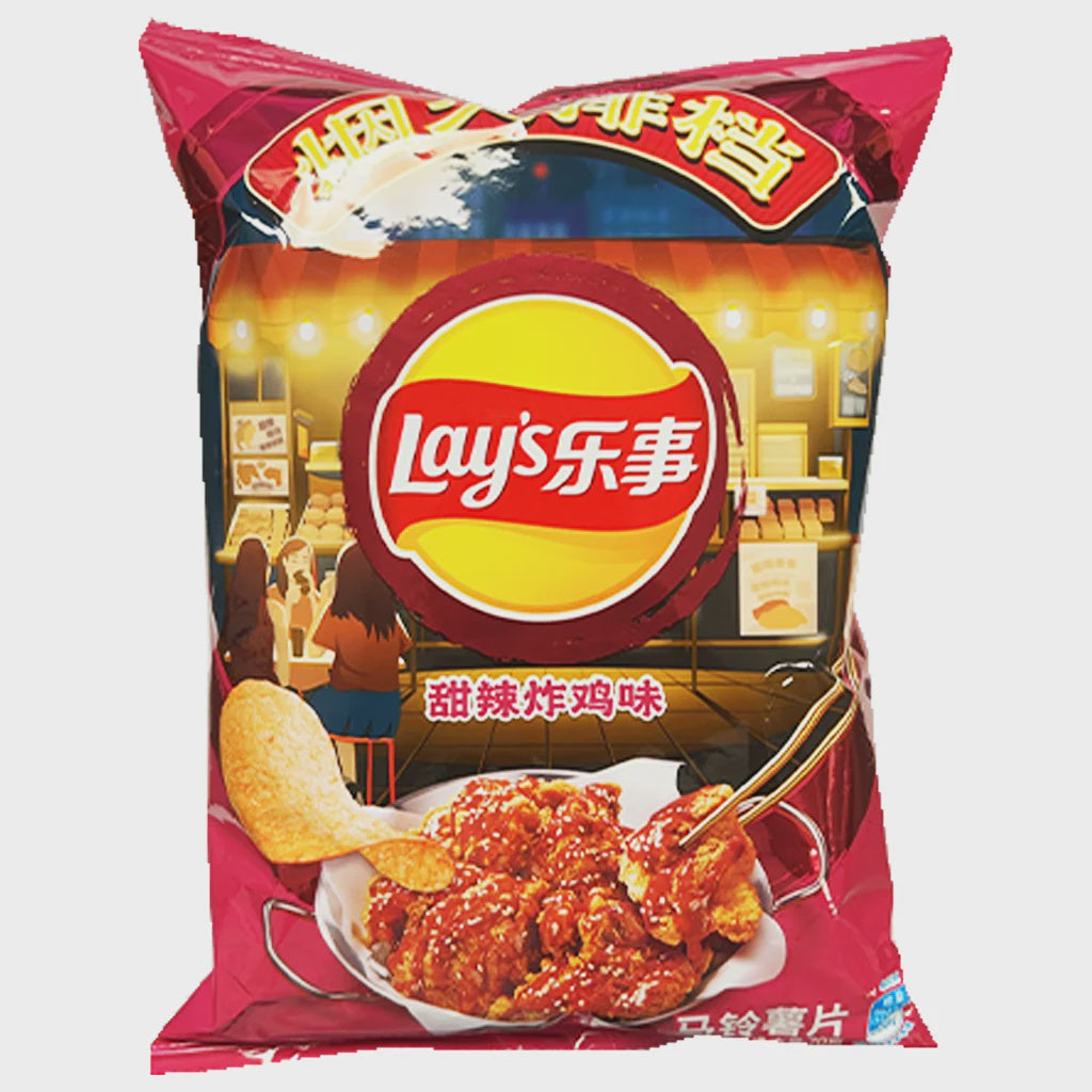 LAY'S Potato Chips Imitation Sweet Spicy Fried Chicken Flavor 70g-Alimentos-Asian Food-Akibara Xpress