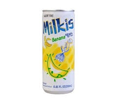 LOTTE Milkis Carbonated Drink Banana Flavor 250ml-Alimentos-Asian Food-Akibara Xpress