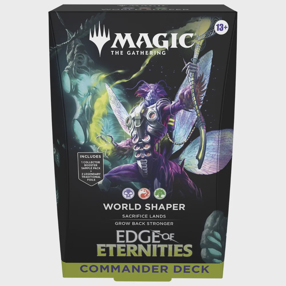 MAGIC THE GATHERING TCG EDGE OF ETERNITIES COMMANDER DECK WORLD SHAPER INGLES-TCG-Juegos de Mesa-Akibara Xpress