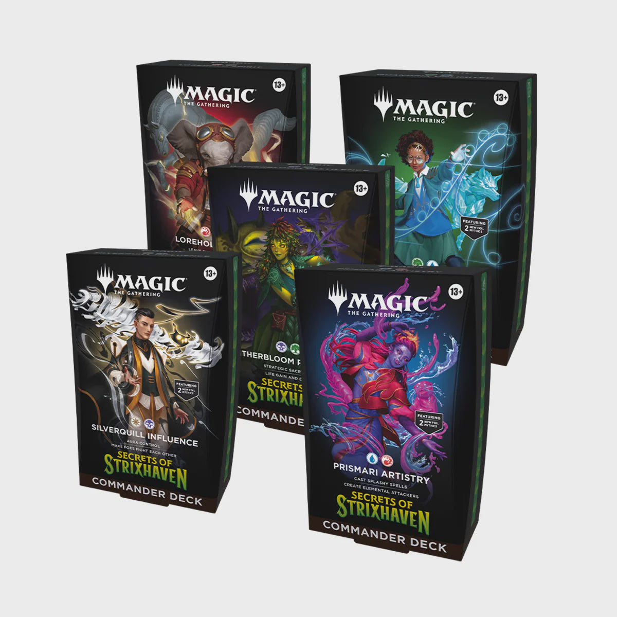 MAGIC THE GATHERING TCG SECRETS OF STRIXHAVEN COMMANDER DECK CASE ESPANOL-TCG-WIZARDS OF THE COAST-Akibara Xpress