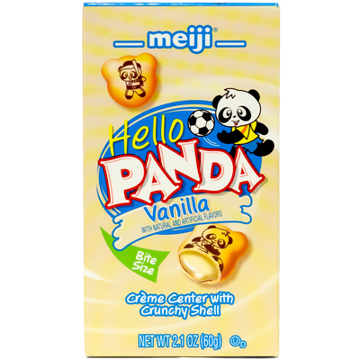 MEIJI Hello Panda Cookies Filled with Vanilla Cream 60g-Alimentos-Asian Food-Akibara Xpress