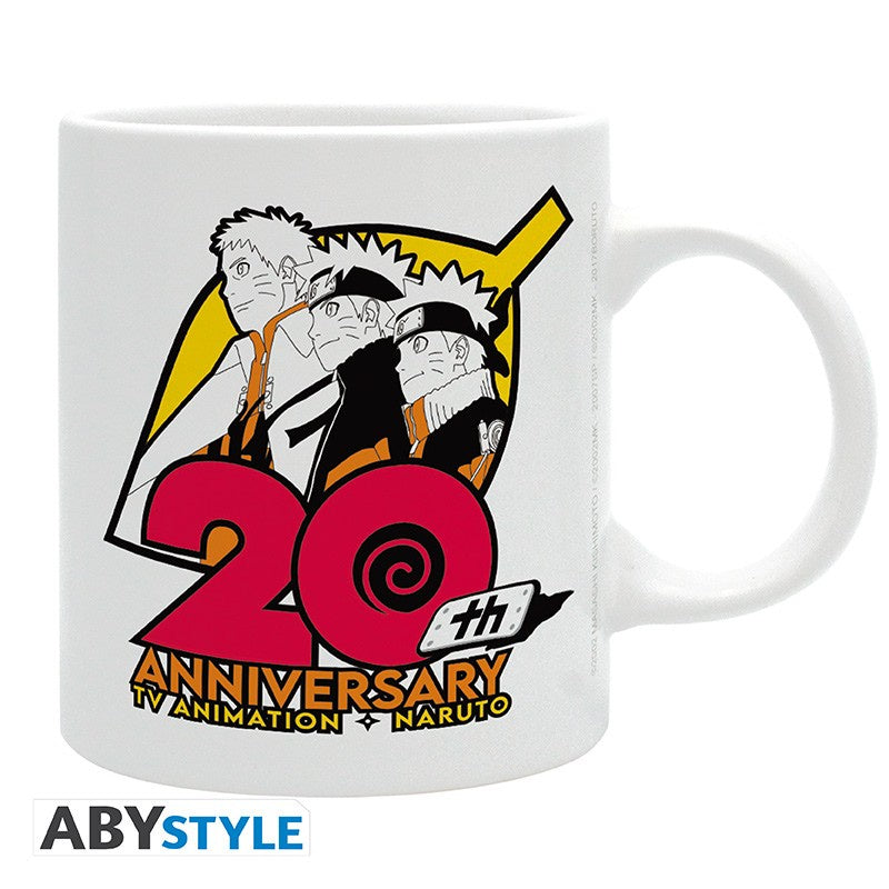 NARUTO SHIPPUDEN TAZA 320 ML 20 YEARS ANNIVERSARY-Tazas-ABYSTYLE-Akibara Xpress