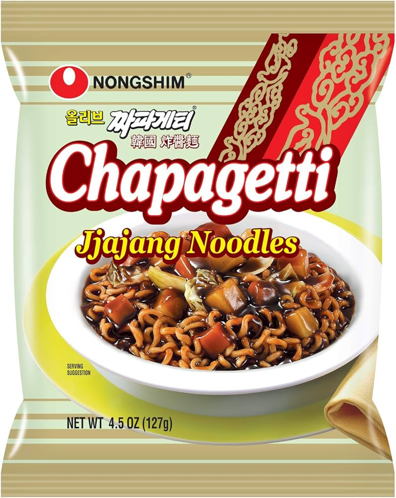 NONGSHIM CHAPAGETTI NOODLE PASTA WITH CHAJANG SAUCE 127G-Alimentos-Asian Food-Akibara Xpress