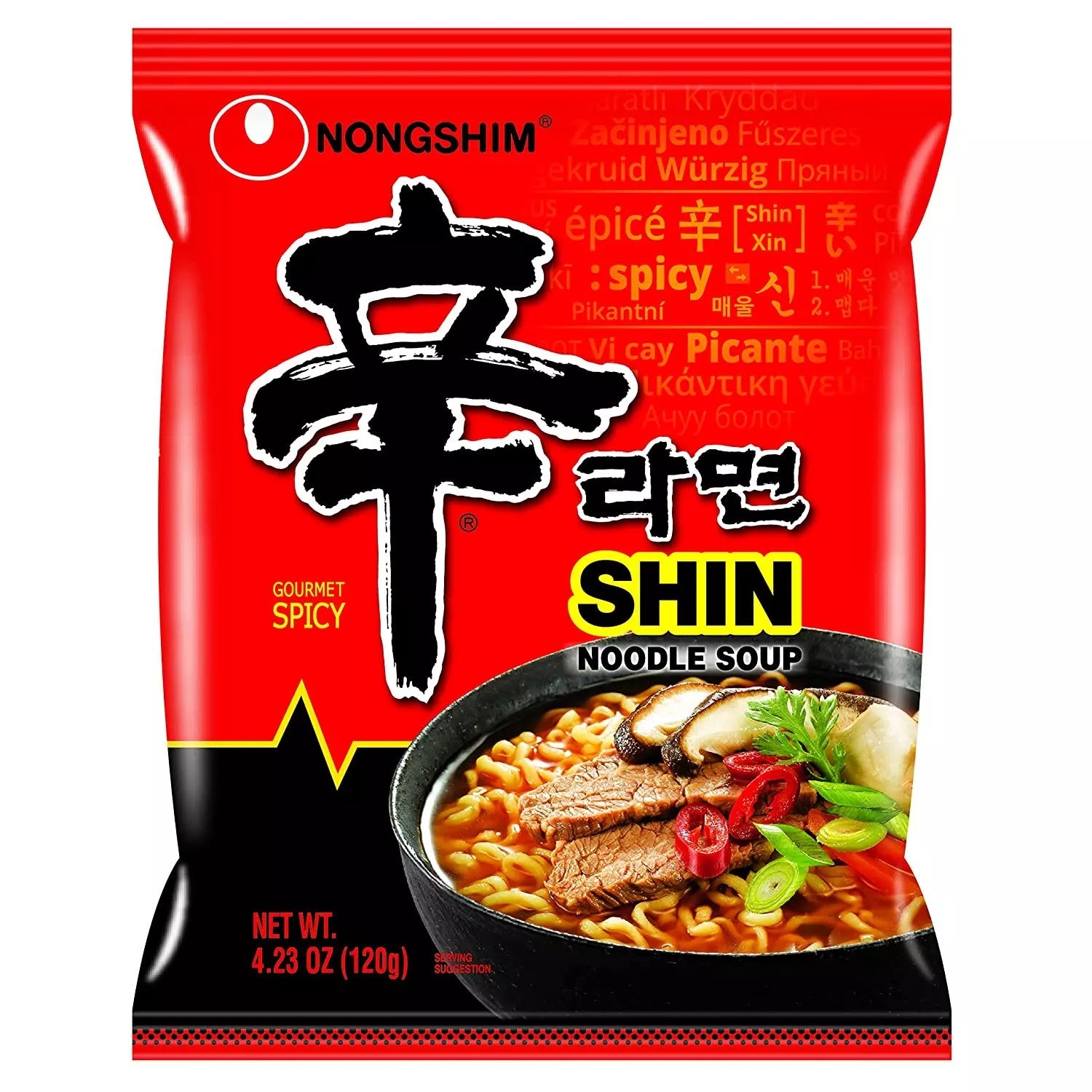 NONGSHIM SHIN Ramyun Spicy Noodle Soup 120g-Alimentos-Asian Food-Akibara Xpress