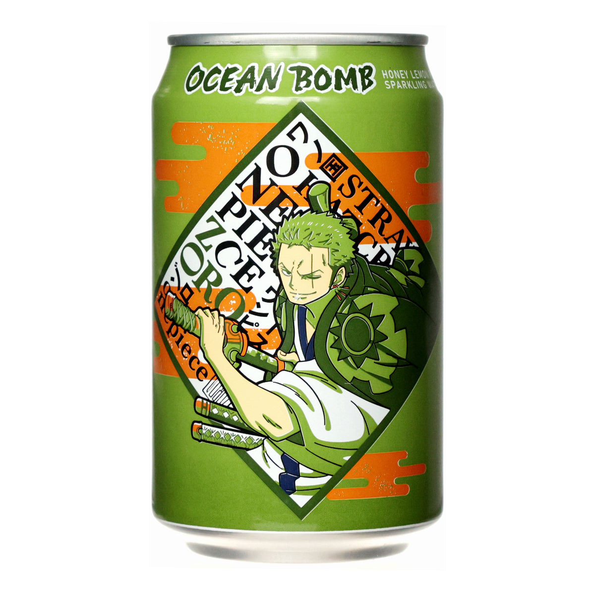 OCEAN BOMB One Piece Honey Lemon Flavor Soda 330ml-Alimentos-Asian Food-Akibara Xpress
