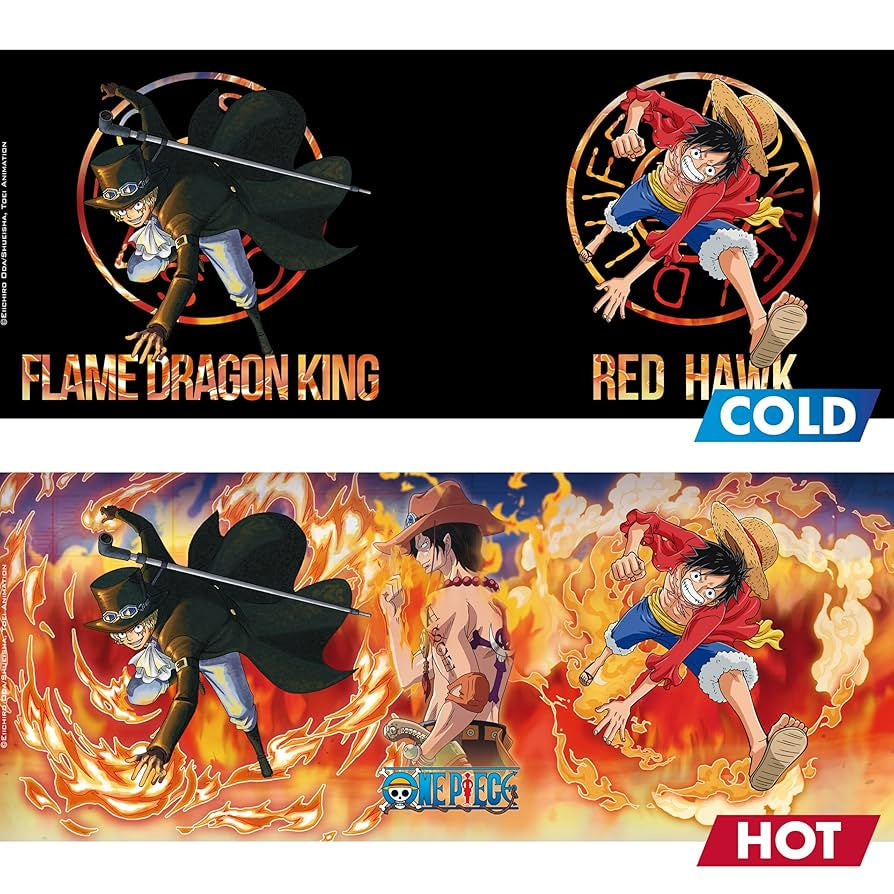 ONE PIECE - Mug Heat Change - 460 ml - Luffy & SABO-Tazas-ABYSTYLE-Akibara Xpress