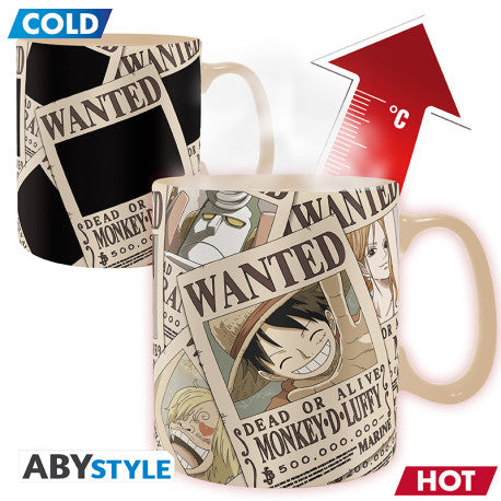 ONE PIECE TAZA MAGICA 460 ML WANTED