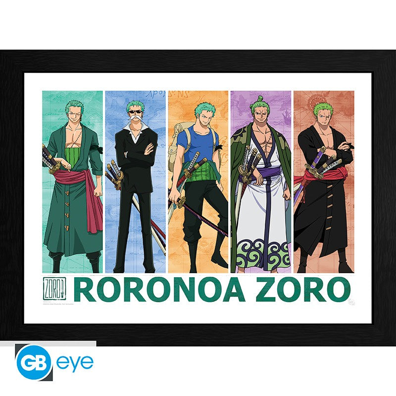 ONE PIECE POSTER ENMARCADO "PIRATE HUNTER ZORO"-Poster-ABYSTYLE-Akibara Xpress