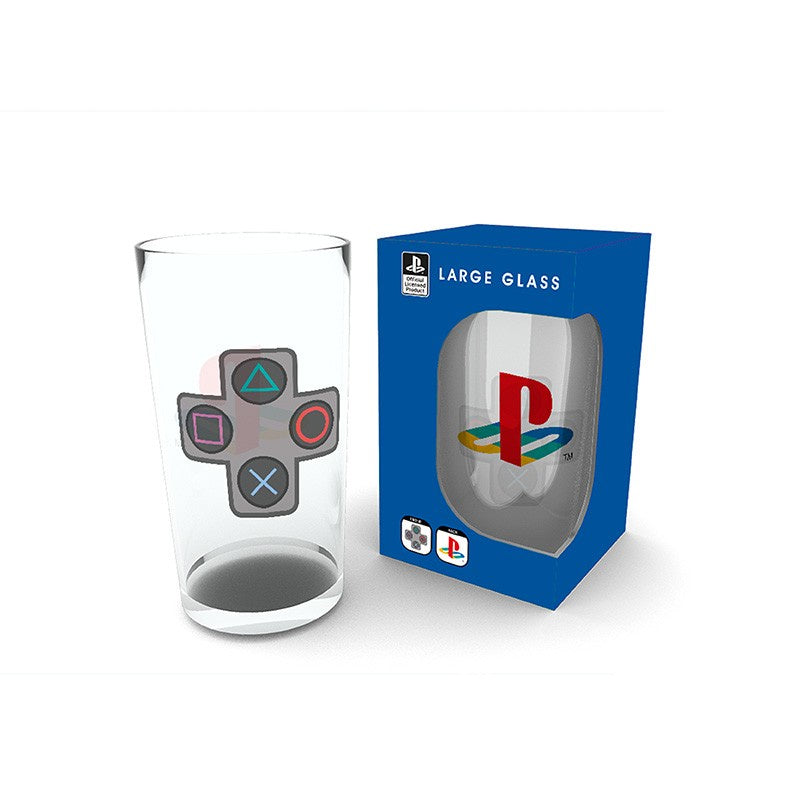 PLAYSTATION Large Glass Buttons-Tazas-ABYSTYLE-Akibara Xpress