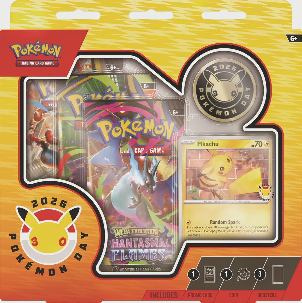POKEMON TCG 30TH ANNIVERSARY POKEMON DAY 2026 COLECTION INGLES-TCG-Juegos de Mesa-Akibara Xpress