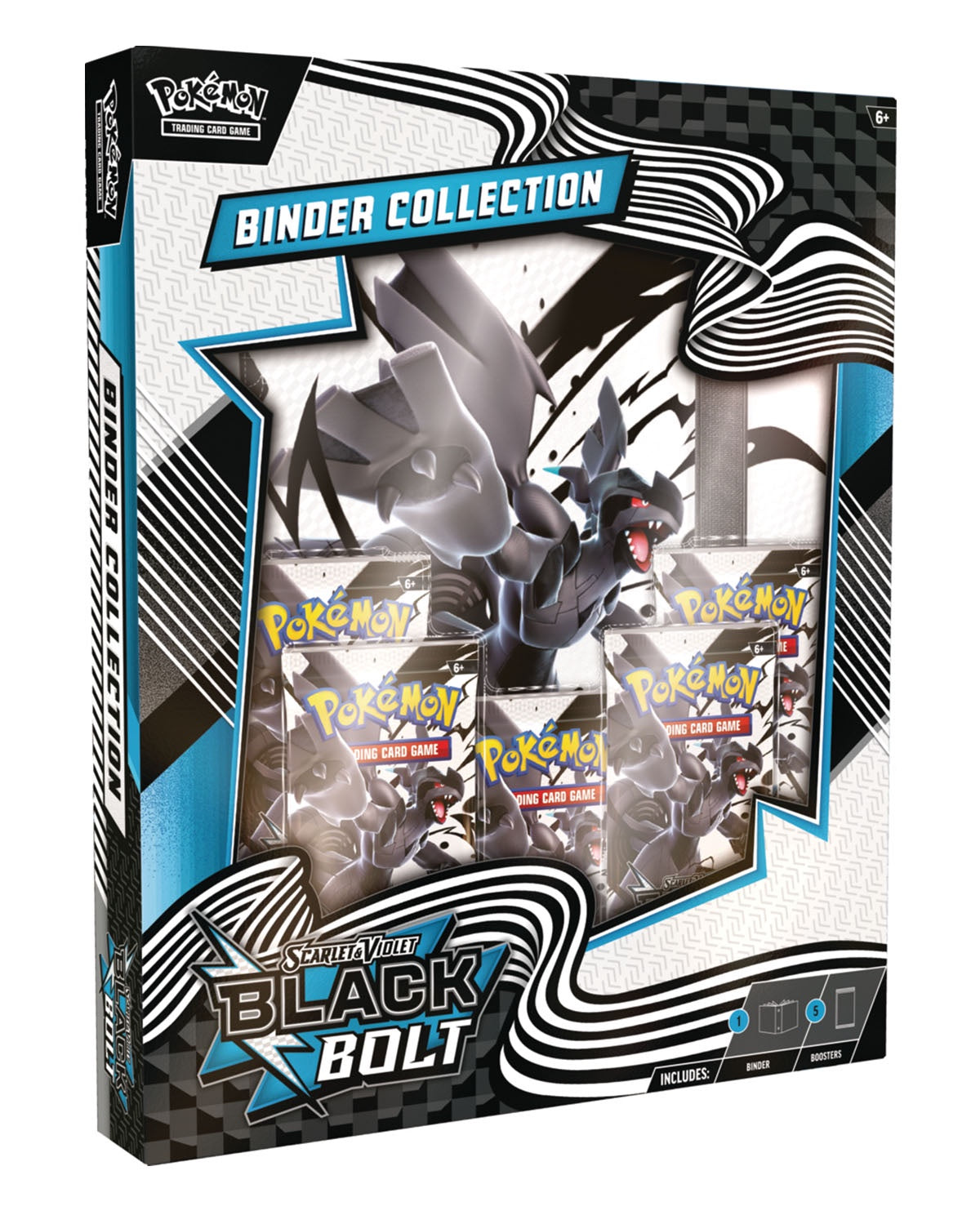 POKEMON TCG BLACK BOLT BINDER COLLECTION ESPANOL-TCG-Juegos de Mesa-Akibara Xpress