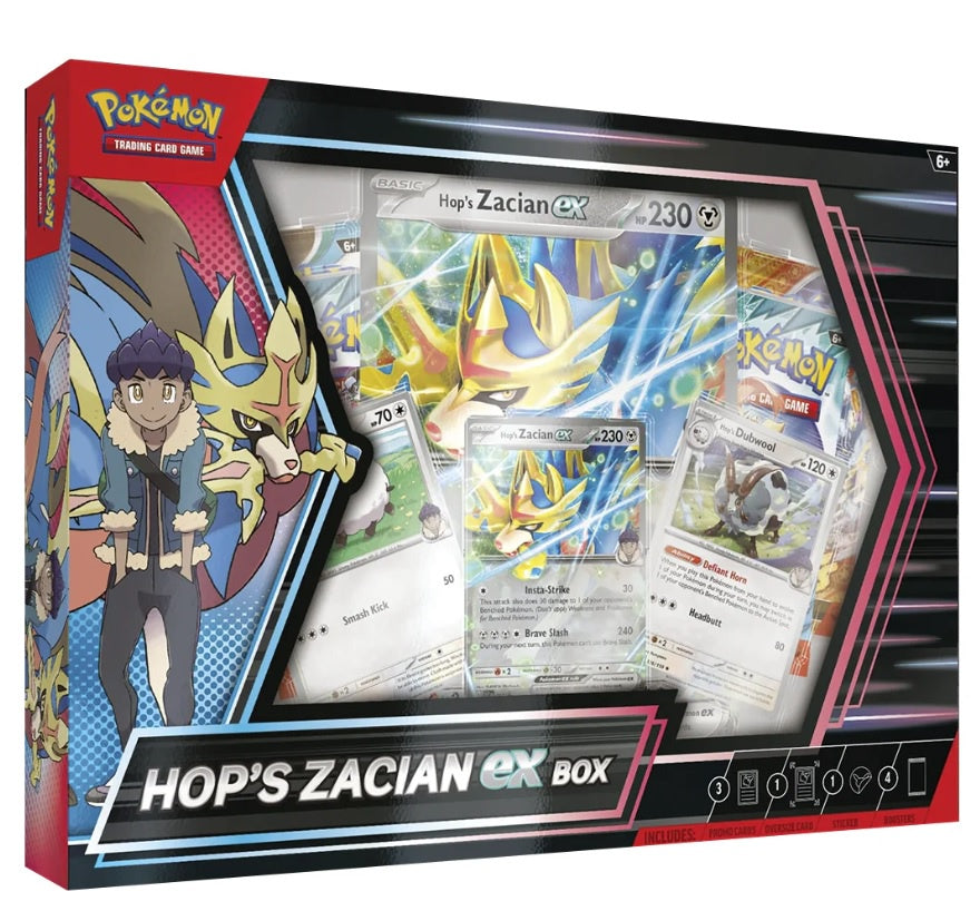 POKEMON TCG HOPS ZACIAN EX BOX INGLES-TCG-Juegos de Mesa-Akibara Xpress