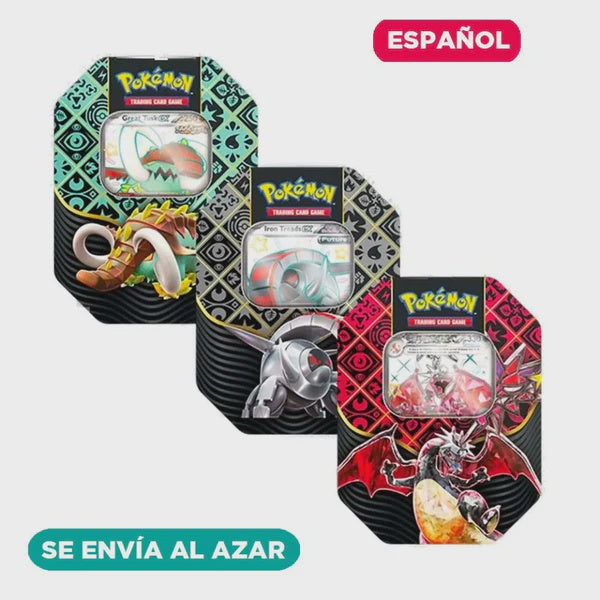 POKEMON TCG PALDEAN FATES TIN ESPANOL-TCG-Juegos de Mesa-Akibara Xpress