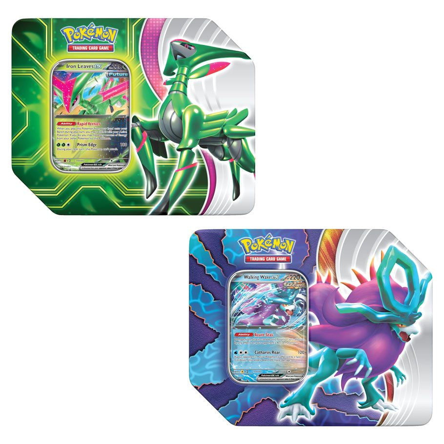 POKEMON TCG PARADOX CLASH TIN ESPANOL-TCG-Juegos de Mesa-Akibara Xpress