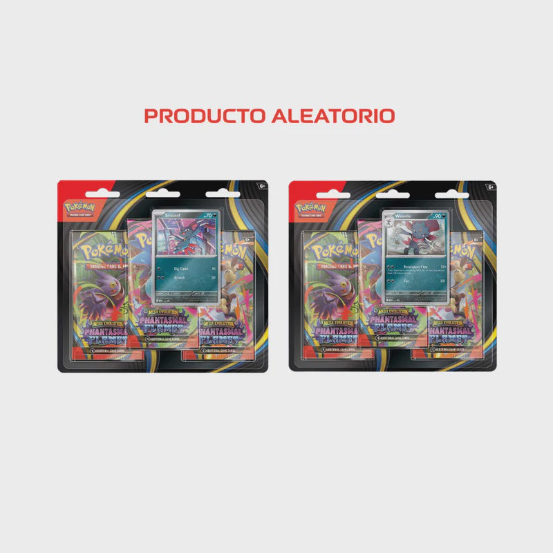 POKEMON TCG PHANTASMAL FLAMES 3 BOOSTER BLISTER ESPANOL-TCG-Juegos de Mesa-Akibara Xpress