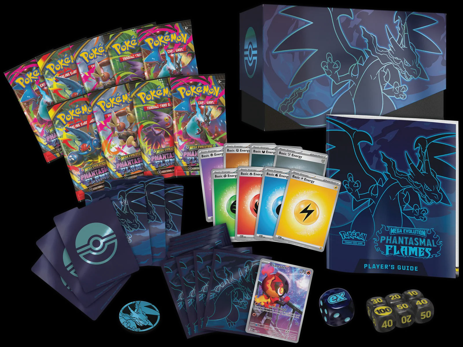 POKEMON TCG PHANTASMAL FLAMES ELITE TRAINER BOX ESPANOL-TCG-Juegos de Mesa-Akibara Xpress
