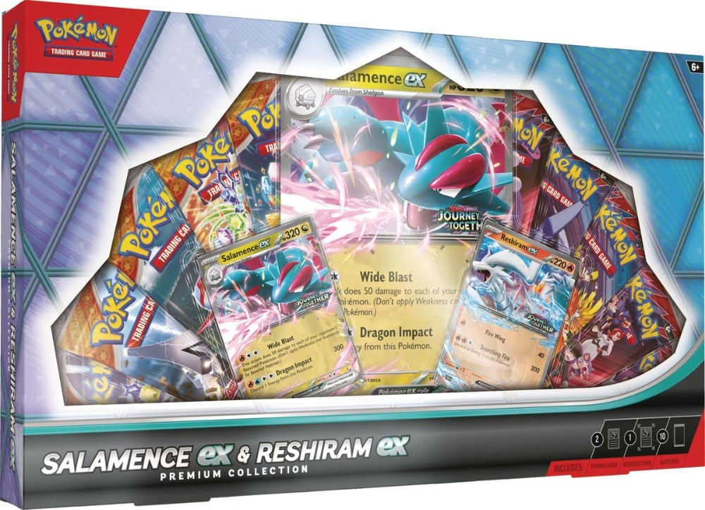 POKEMON TCG SALAMANCE EX & RESHIRAM EX INGLES-TCG-Juegos de Mesa-Akibara Xpress