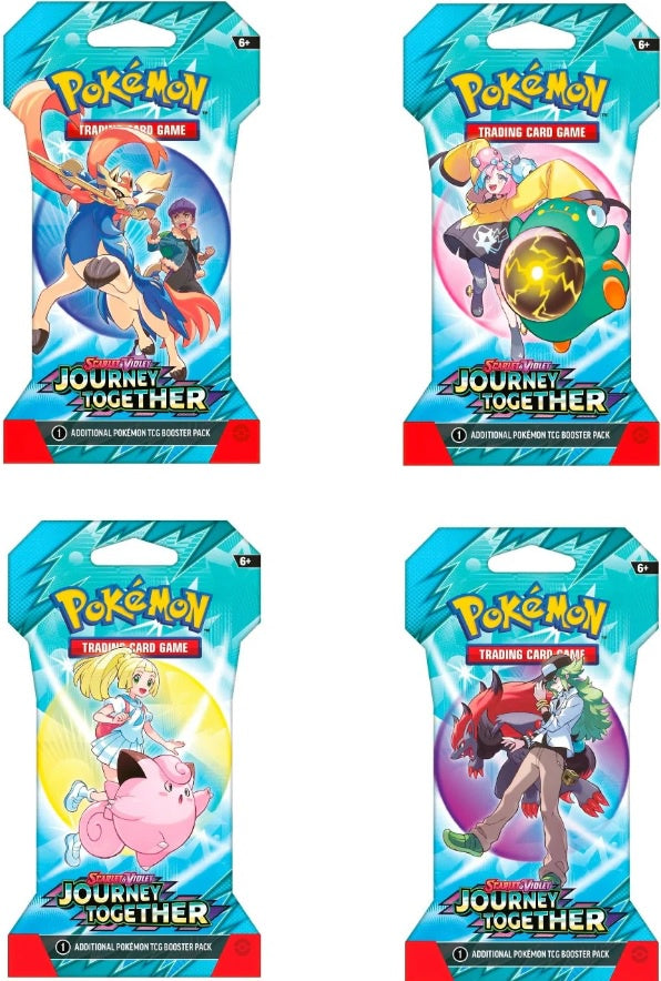 POKEMON TCG SCARLET & VIOLET 09 - JOURNEY TOGETHER SLEEVED BOOSTER-TCG-Juegos de Mesa-Akibara Xpress