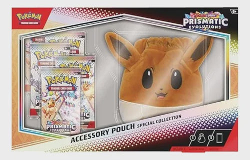 POKEMON TCG SCARLET & VIOLET 8.5 PRISMATIC EVOLUTIONS ACCESSORY POUCH SPECIAL COLLECTION ESPANOL-TCG-Juegos de Mesa-Akibara Xpress
