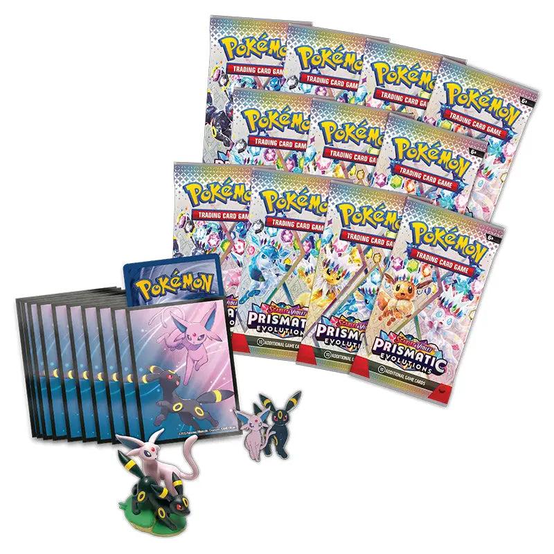 POKEMON TCG SCARLET & VIOLET PRISMATIC EVOLUTIONS PREMIUM FIGURE COLLECTION ESPANOL-TCG-POKEMON-Akibara Xpress
