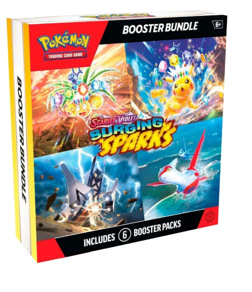 POKEMON TCG SURGING SPARKS BOOSTER BUNDLE ESPANOL-TCG-Juegos de Mesa-Akibara Xpress