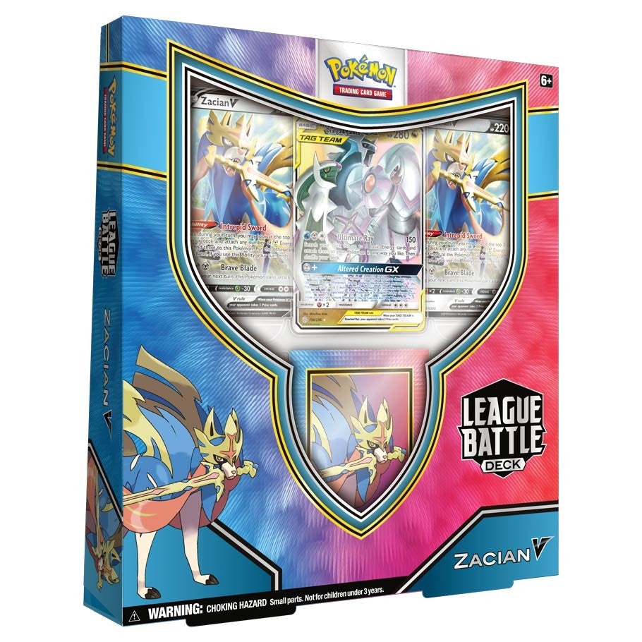 POKEMON TCG ZACIAN V LEAGUE BATTLE LEAGUE DECK-Juegos De Mesa-PANINI-Akibara Xpress