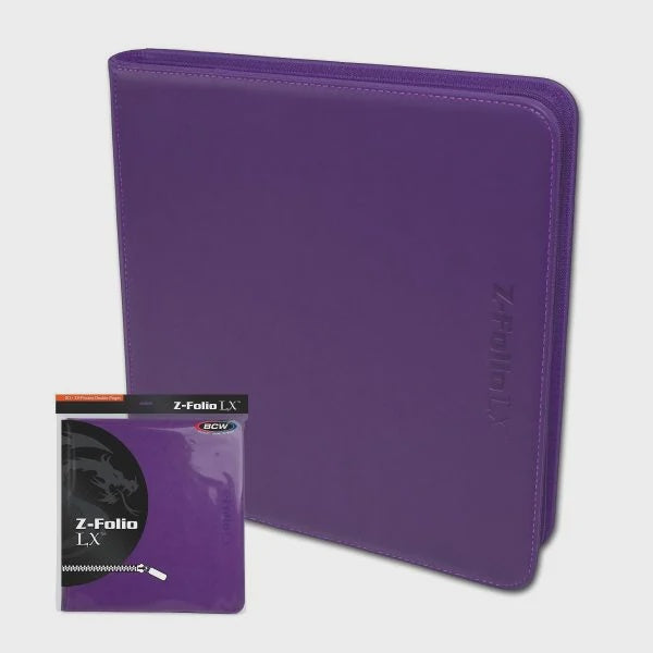Portfolio: 12-Pocket Zippered LX Purple-TCG-DRAGON SHIELD-Akibara Xpress