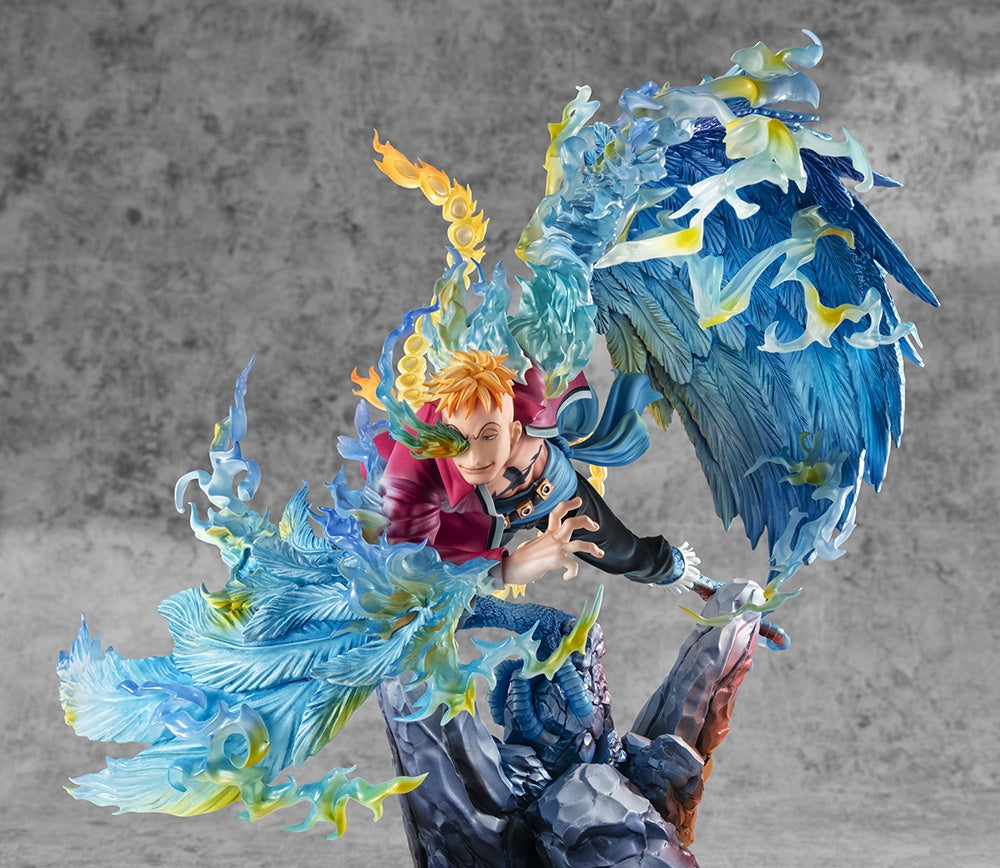 PORTRAIT.OF.PIRATES ONE PIECE “MAS-MAXIMUM” LEADER OF 1ST GROUP OF WHITEBEARD PIRATES MARCO THE PHOENIX-Figuras-MEGAHOUSE-Akibara Xpress