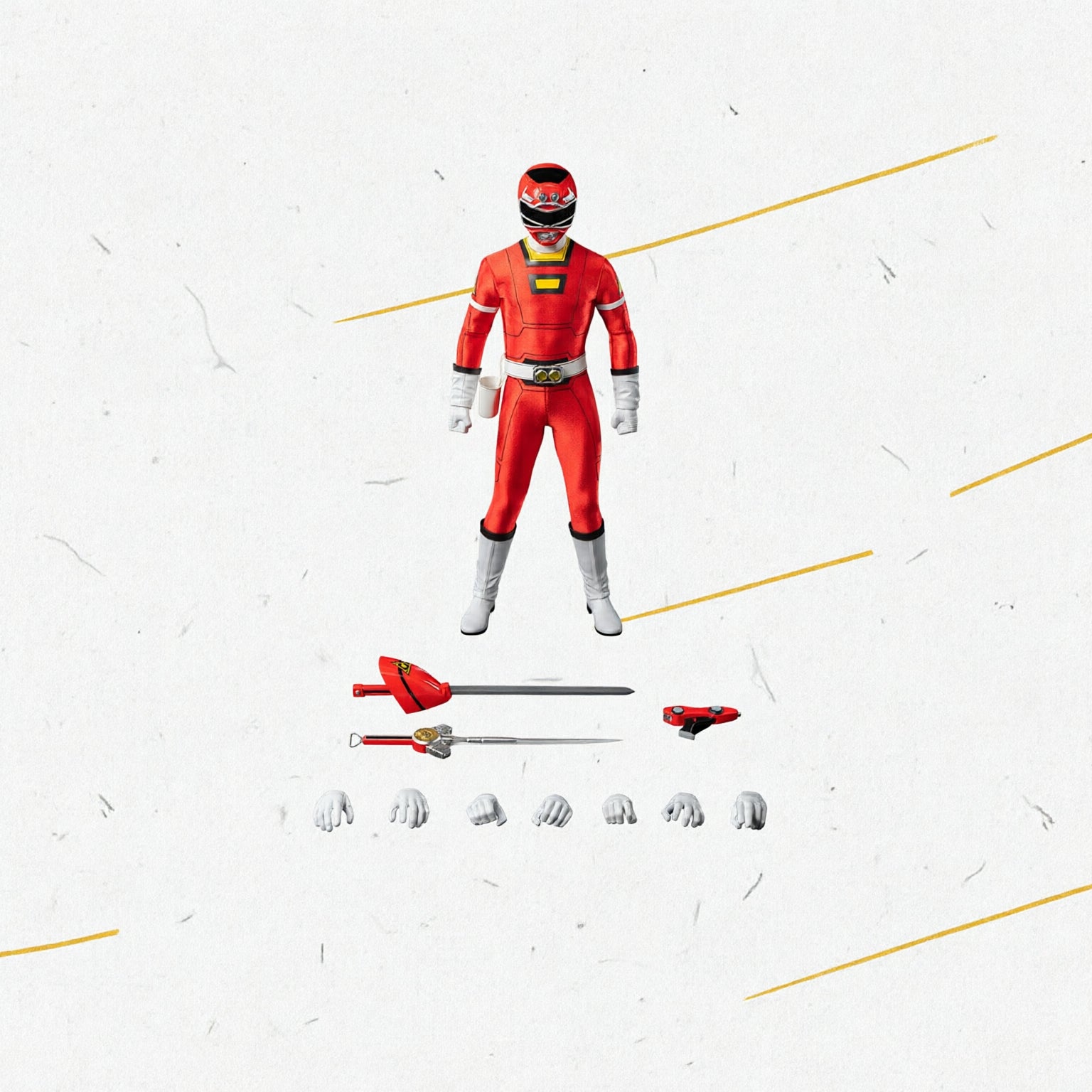 POWER RANGERS TURBO - FIGZERO 1/6 RED TURBO POWER RANGERS-Figuras-Threezero-Akibara Xpress