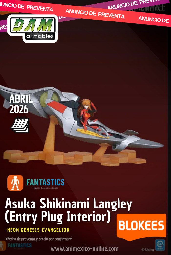 PREVENTA EVANGELION FANTASTICS SERIES ASUKA SHIKINAMI LANGLEY (ENTRY PLUG INTERIOR)-Figuras-BLOKEES-Akibara Xpress