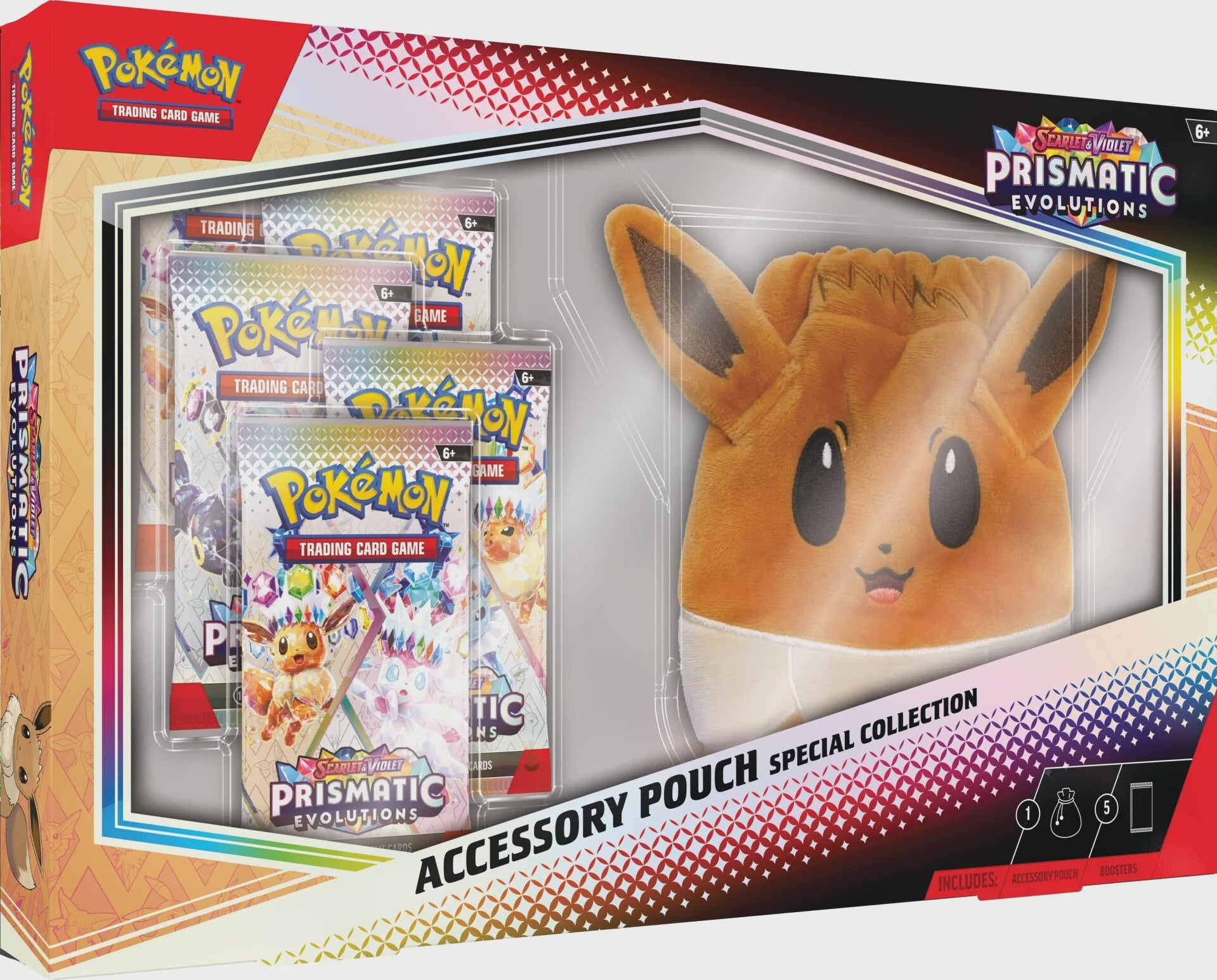 PREVENTA POKEMON TCG SCARLET & VIOLET 8.5 PRISMATIC EVOLUTIONS ACCESSORY POUCH SPECIAL COLLECTION INGLES-TCG-Juegos de Mesa-Akibara Xpress