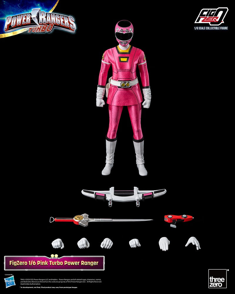 PREVENTA POWER RANGERS TURBO - FIGZERO 1/6 PINK TURBO POWER RANGERS-Figuras-Threezero-Akibara Xpress