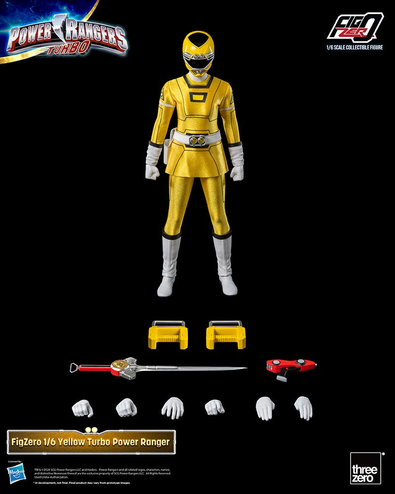 PREVENTA POWER RANGERS TURBO - FIGZERO 1/6 YELLOW TURBO POWER RANGERS-Figuras-Threezero-Akibara Xpress