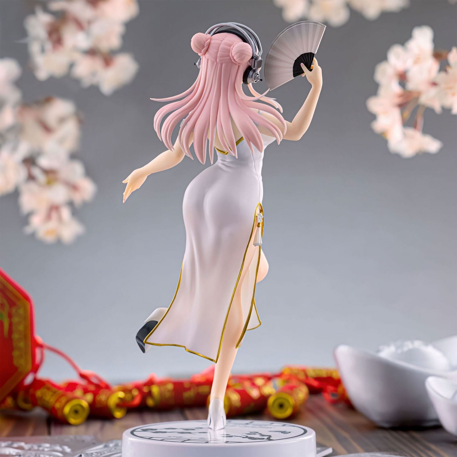 PREVENTA TRIO TRY IT WHITE CHINA DRESS VER SUPER SONICO-Figuras-FURYU-Akibara Xpress