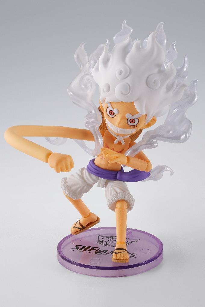PREVENTA WORLD COLLECTABLE FIGURE X SH FIGUARTS MONKEY D LUFFY GEAR5-Figuras-BANDAI-Akibara Xpress