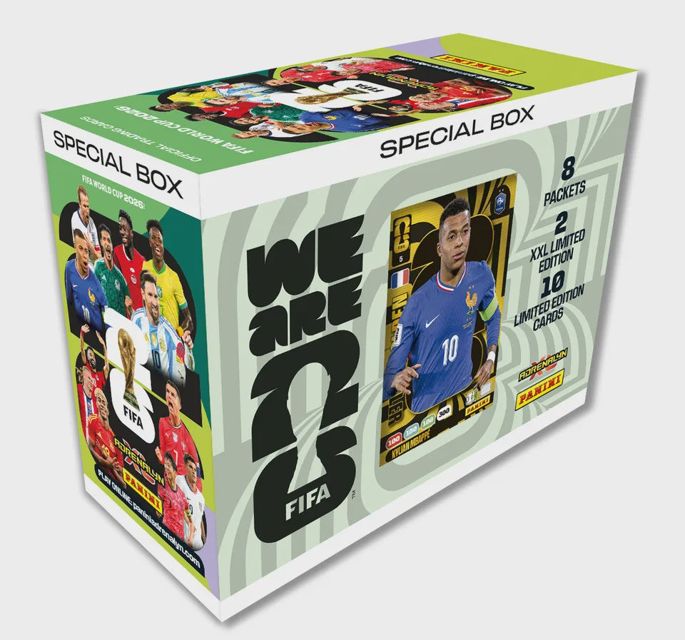 PREVENTA WORLD CUP 2026 TCG GIFT BOX (8 Packets + 10 LE Cards + 2XXL LE Cards + Poster)-Comics-PANINI-Akibara Xpress