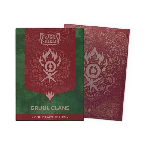 DRAGON SHIELD MICAS STANDARD DUAL MATTE MTG GUILDPACT SERIES GRUUL CLANS ART (100 CT)