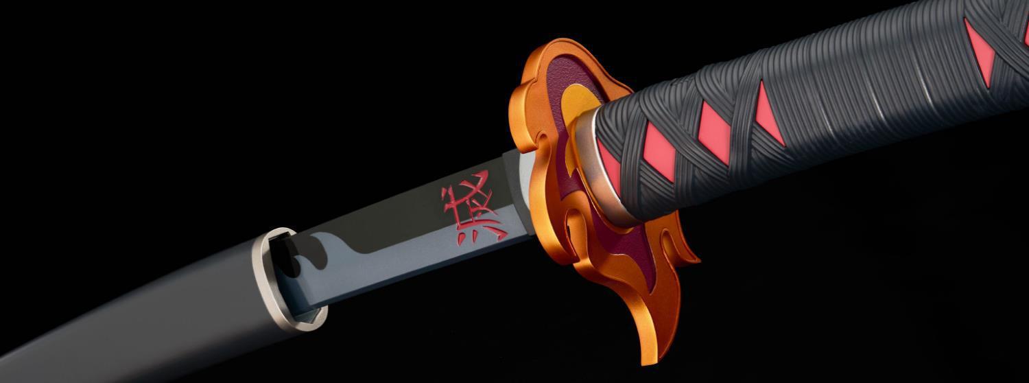 PROPLICA NICHIRIN SWORD (TANJIRO) KYOJUROS HANDGUARD VER-Figuras-BANDAI-Akibara Xpress