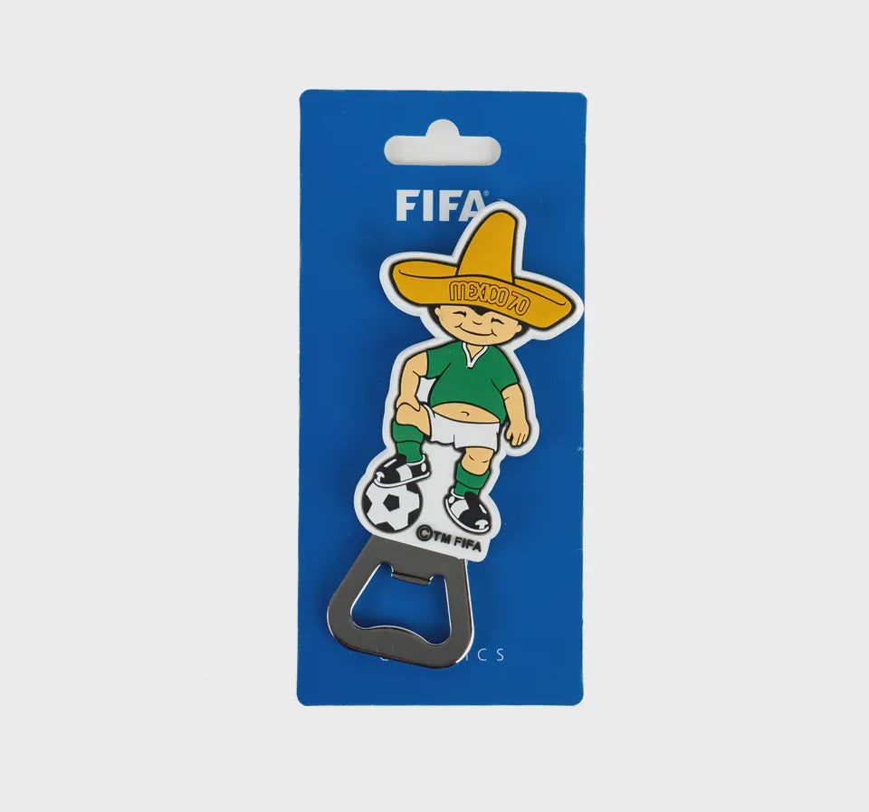 Imán Mascota con Función Abridor de Botellas México Juanito Copa del Mundo (World Cup)