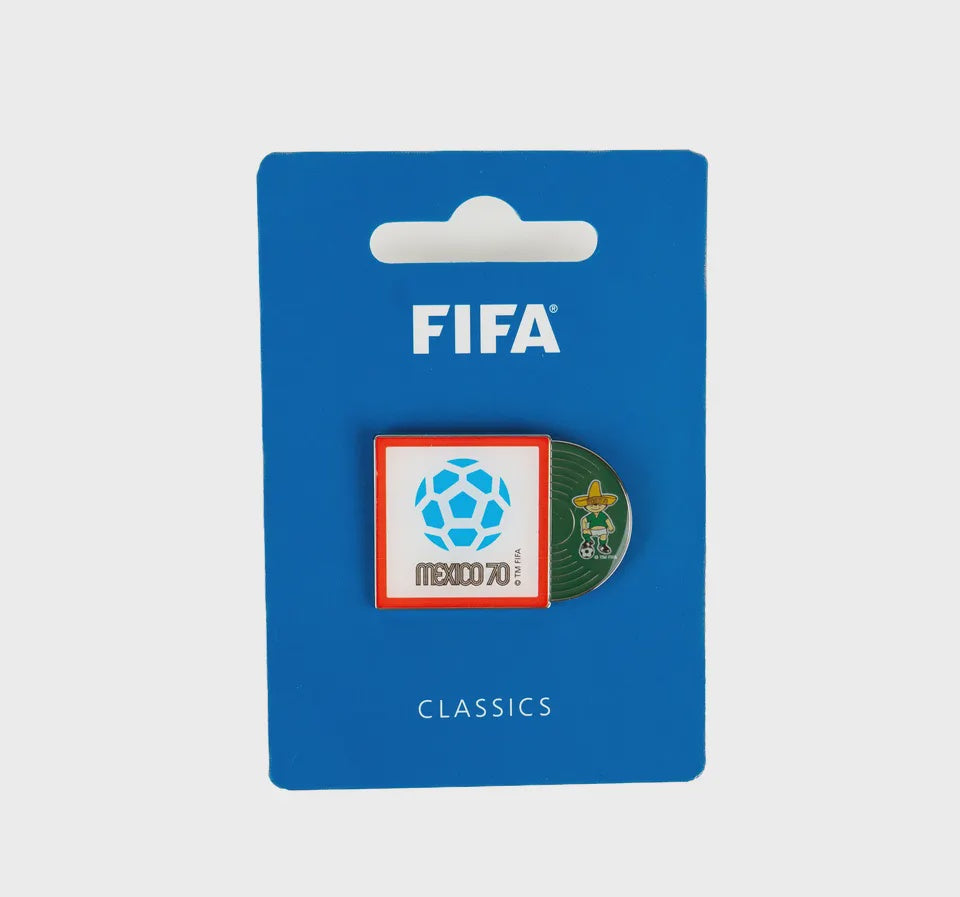 Pin Mascota y Emblema 2D México 70 Copa del Mundo (Worldd Cup)