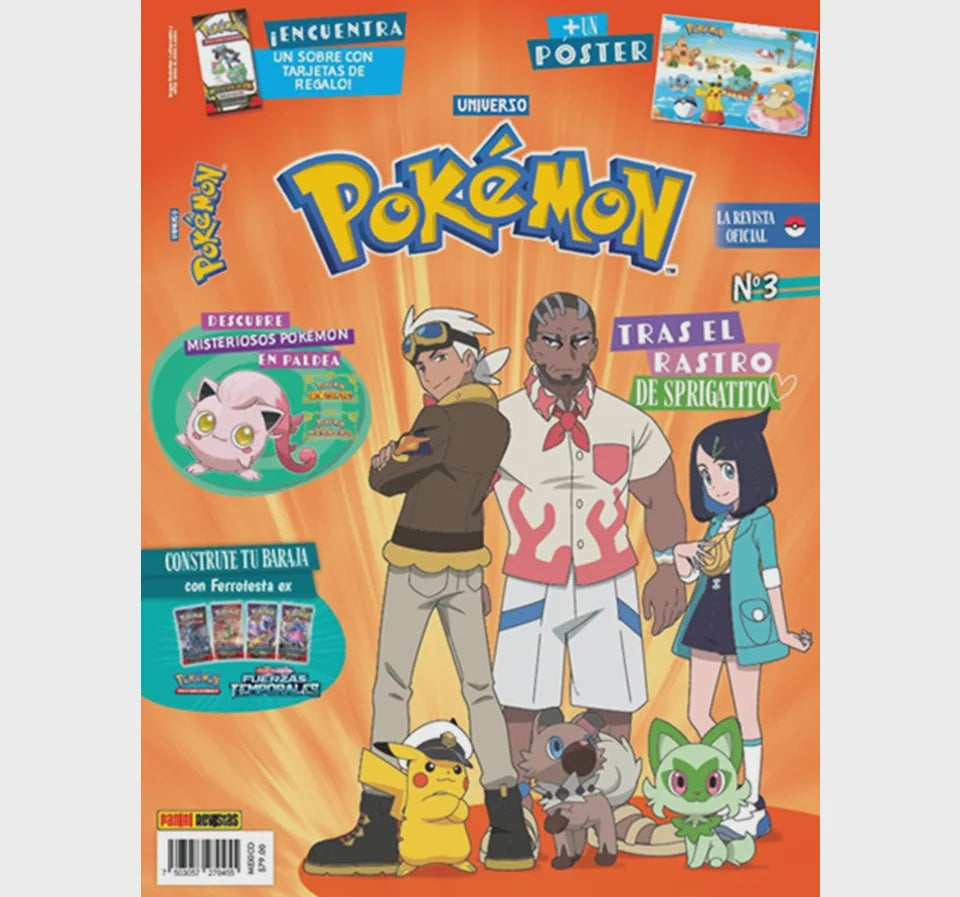REVISTA POKEMON 2025 + CARDS N.3-Mangas Panini-PANINI-Akibara Xpress