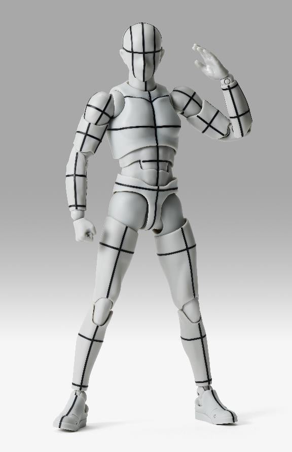 SH FIGUARTS BODY-KUN -SPORTS- EDITION WIRE FRAME (GRAY COLOR VER.)-Figuras-BANDAI-Akibara Xpress