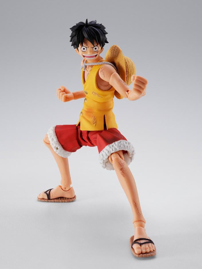 SH FIGUARTS MONKEY D LUFFY MARINEFORD-Figuras-BANDAI-Akibara Xpress