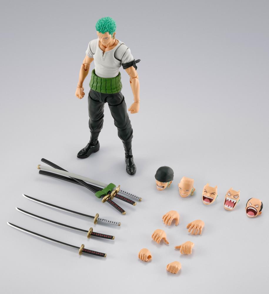 SH FIGUARTS RORONOA ZORO -ROMANCE DAWN-2-Figuras-BANDAI-Akibara Xpress