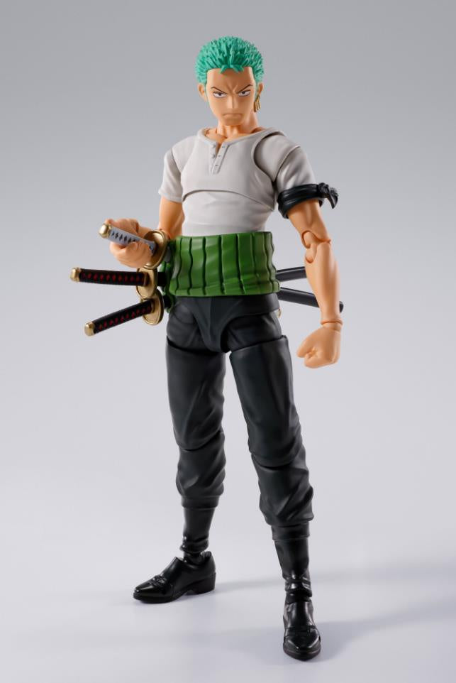 SH FIGUARTS RORONOA ZORO -ROMANCE DAWN-Figuras-BANDAI-Akibara Xpress