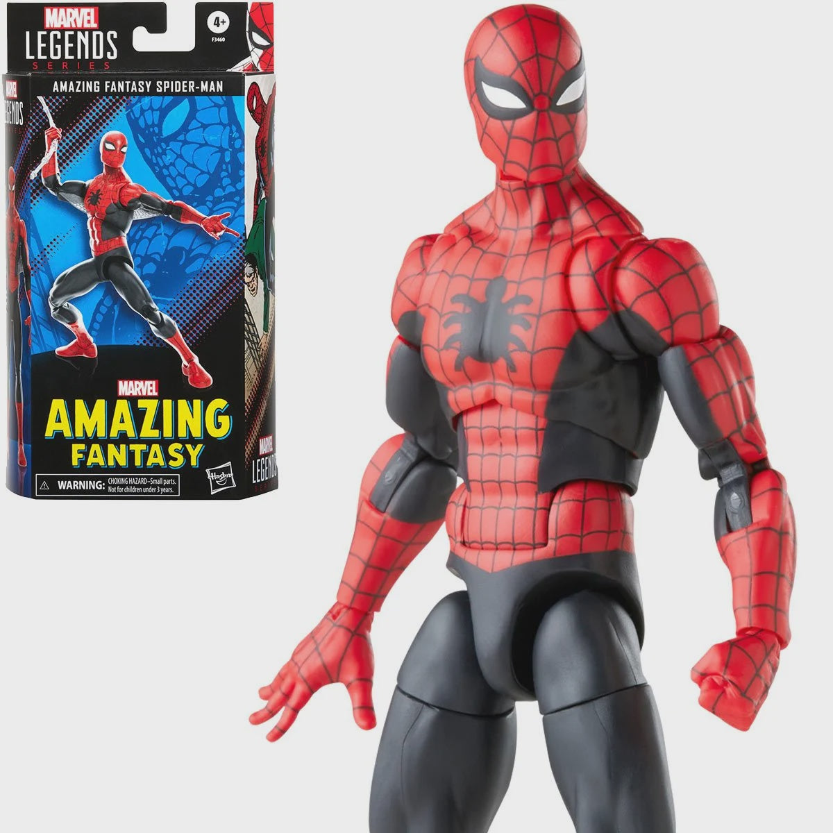 SPIDER-MAN MARVEL LEGENDS 60TH ANNIVERSARY AMAZING FANTASY SPIDER-MAN 6-INCH ACTION FIGURE-Figuras-HASBRO-Akibara Xpress