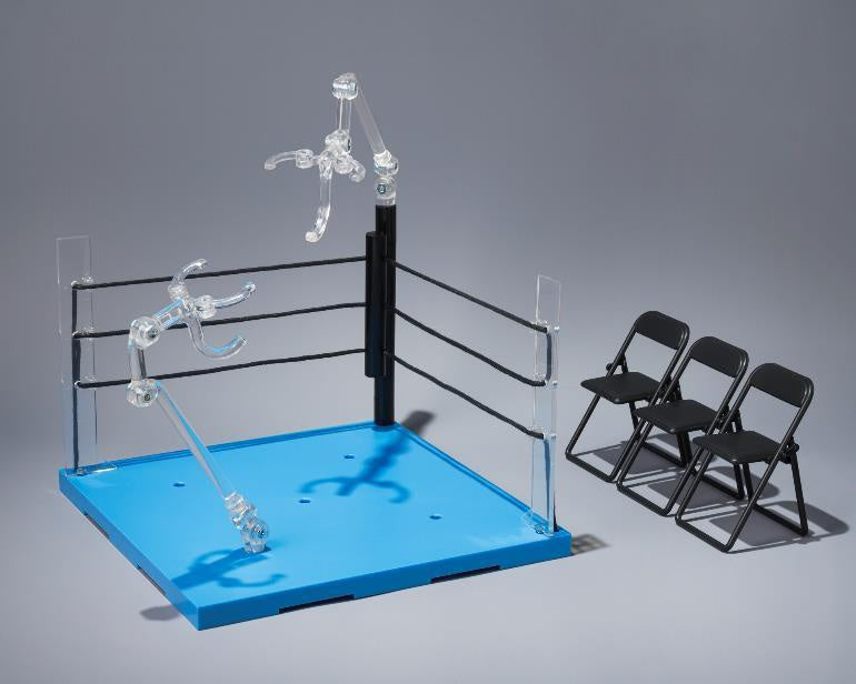 TAMASHII STAGE ACT RING CORNER(NEUTRAL CORNER) & FOLDING CHAIR SET FOR SHF-Figuras-DAM-Akibara Xpress