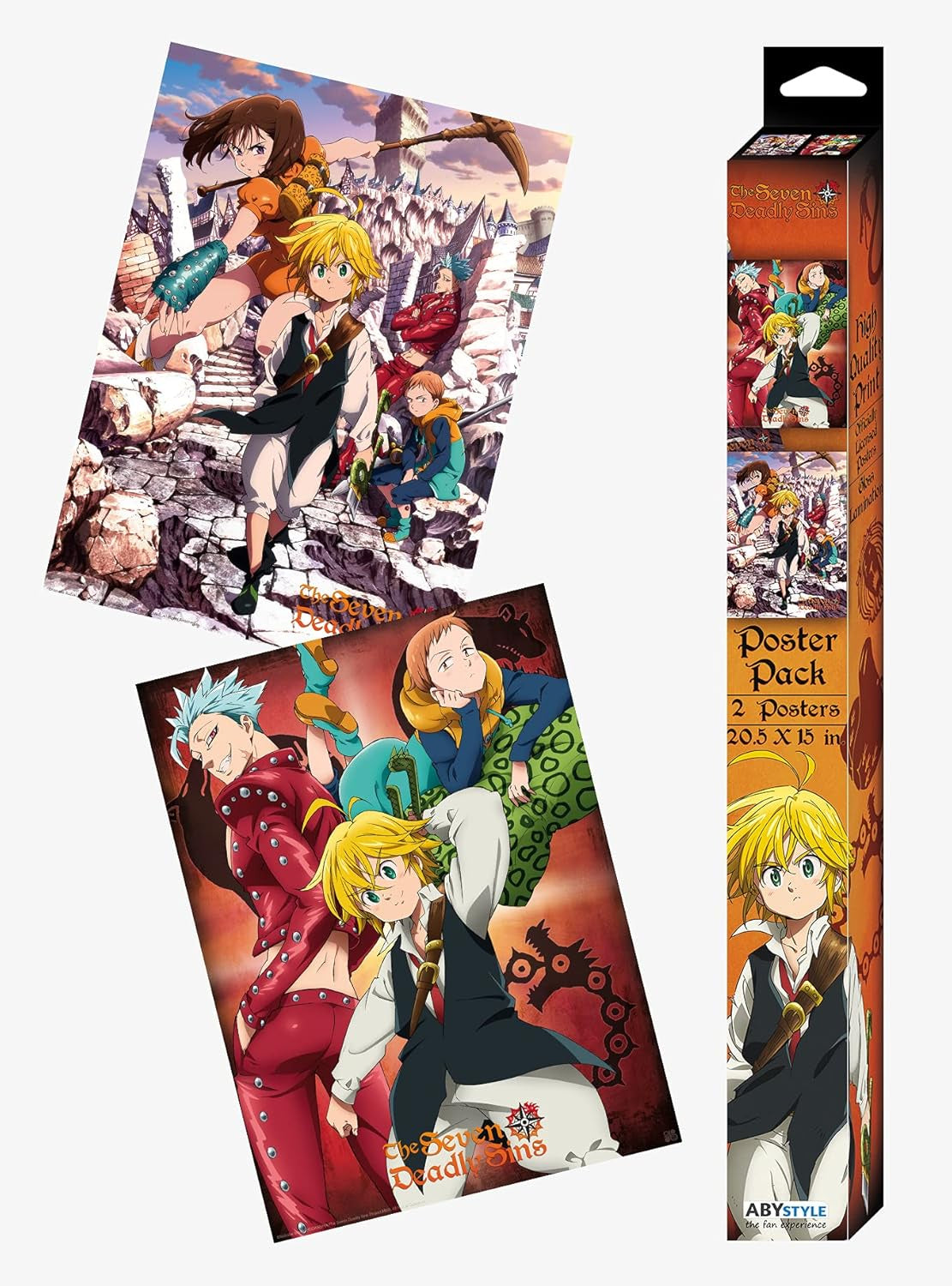THE SEVEN DEADLY SINS POSTER EN CAJA SET-Poster-ABYSTYLE-Akibara Xpress