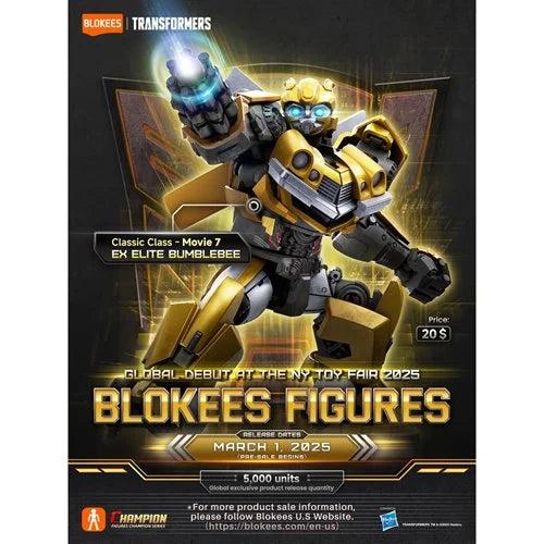 Transformers Classic Class Rise of the Beasts EX Elite Gold Plated Bumblebee Blokees Model Kit-Figuras-BLOKEES-Akibara Xpress