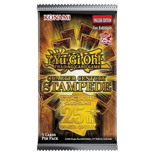 YU GI OH TCG QUARTER CENTURY STAMPEDE BOOSTER INGLES-TCG-Juegos de Mesa-Akibara Xpress